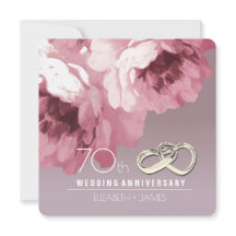 70-års bröllopsfestinladningar