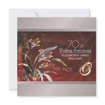 70-års bröllopsfestinladningar