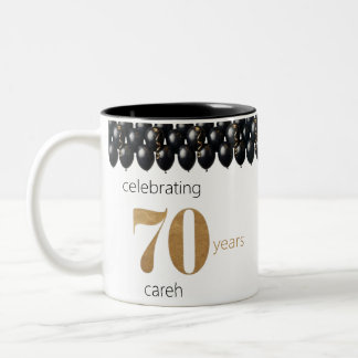 70 års fartyg och sjömil Två-Tonad mugg