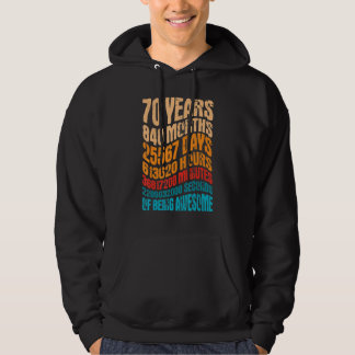 70 års gammal 70:e Coolans Vintage Retro 840 Hoodie