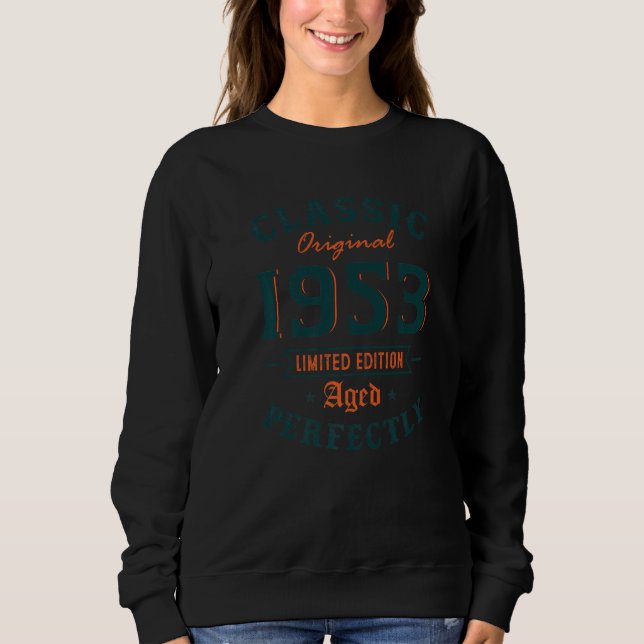 70 års gammal klassisk 1953 Manar Kvinnor 70:e föd T Shirt (Framsida)