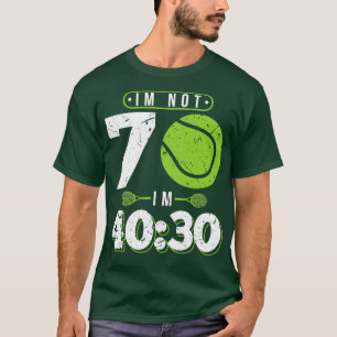 70 års gammalt tennis 70:e födelsedagsgåva t shirt