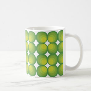 70 års grönt cirkelrader... kaffemugg
