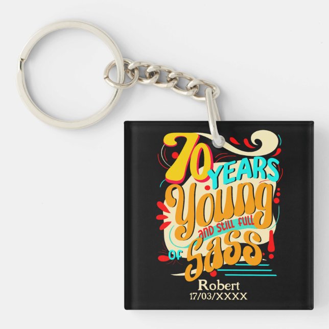 70 års ung stillastående Fullt av ass, färgstark v (Framsidan)