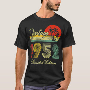 70 års Vintage för gamla gåvor 1952 Begränsad Edit T Shirt