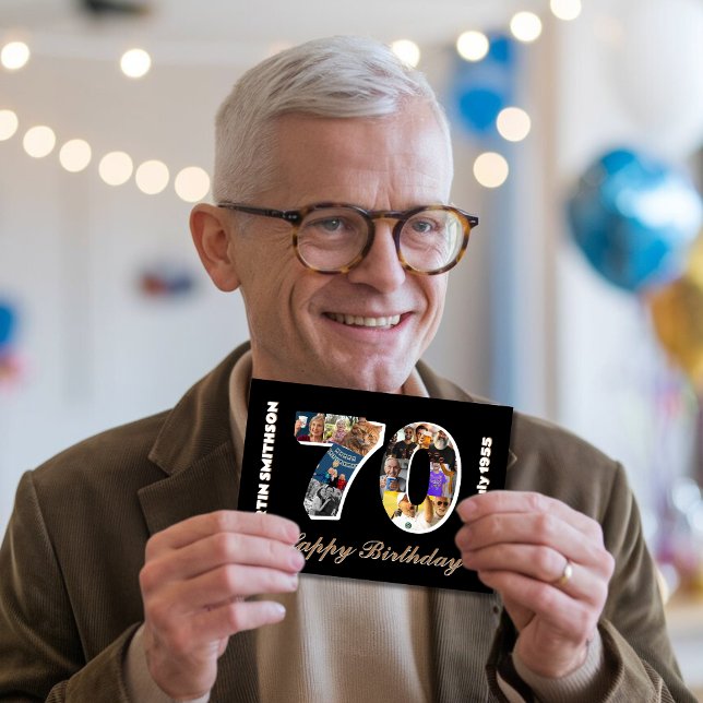70-årsdag betyder Photo Card 70 år Kort (Skapare uppladdad)