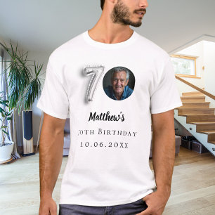 70-årsdag, foto av silver t shirt