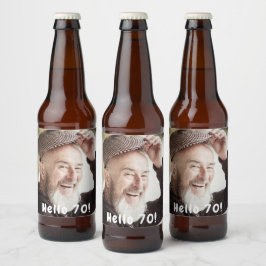 70-årsdag foto hej 70 killar manar ölflaska etikett