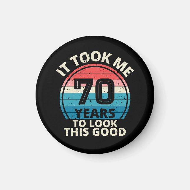 70-årsdag magnet (Framsidan)