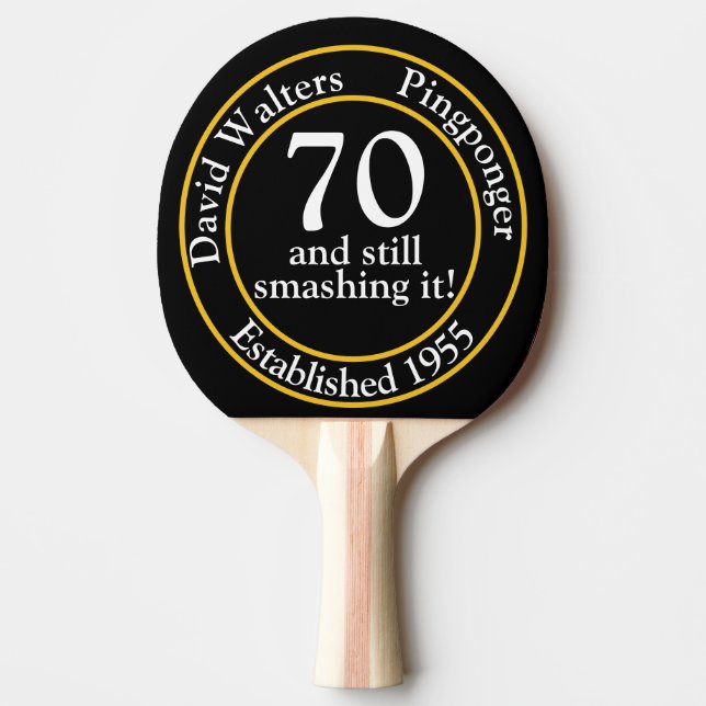 70-årsdag pingpongchamp pingisracket (Framsidan)