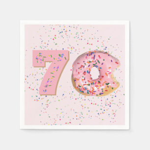 70-årsdag Rosa Munk Nappar Pappersservett