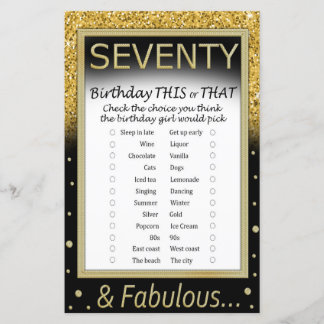 70-årsdagen den här eller den där matchen