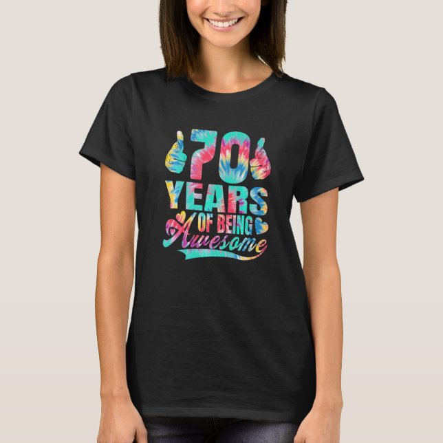 70-årsdagen eller 70-årsdagen av Awe T Shirt (Framsida)