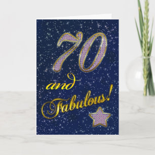 70-årsdagen för någon Fabulous Kort