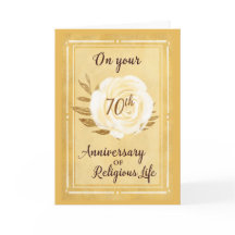 70-årsdagen för Religiösa Life, Nun Vit ros