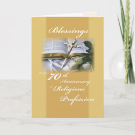 70-årsdagen för Religiösans yrkeskunnande för nun Kort