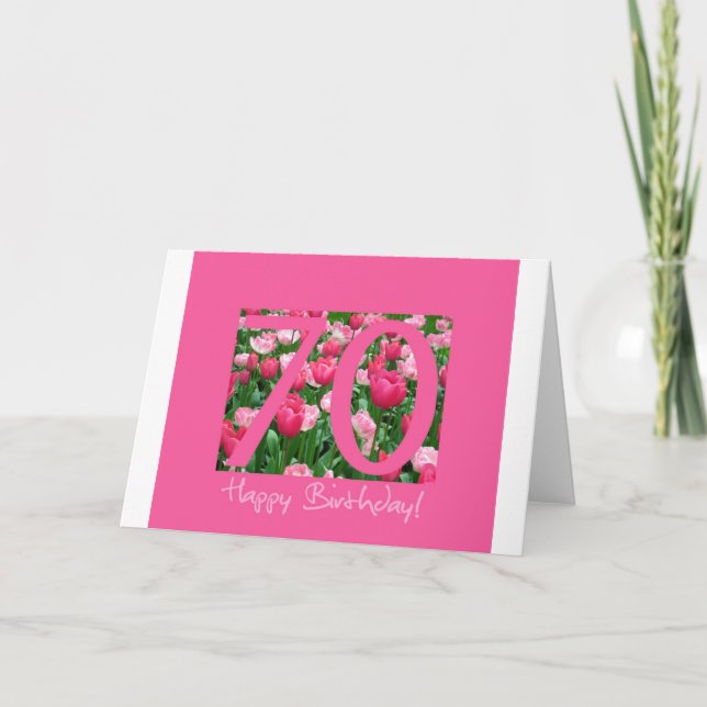 70-årsdagen hälsning kort (Framsida)