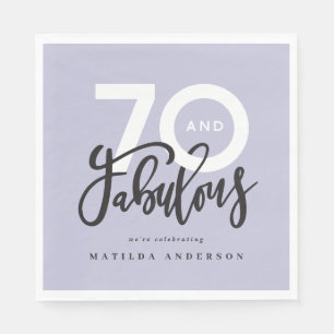 70-årsdagen skapar 70 bra modern pappersservett