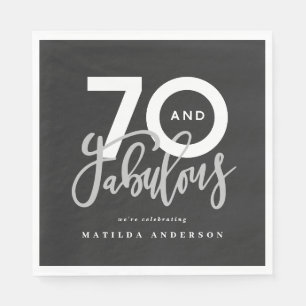 70-årsdagen skapar 70 bra modern pappersservett