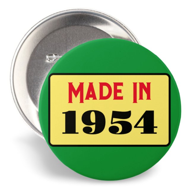 70-årsfest född 1954 70 pin knapp (Skapare uppladdad)