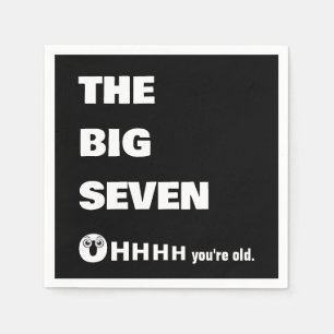 70-årsfirande Åldras Humor  Pappersservett