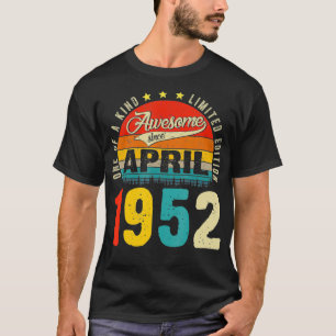 70-årsfirande dekorationer April 1952 Män Kvinnor T Shirt
