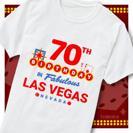 70-årsfirande Las Vegas välkomstskylt Party Squad T Shirt