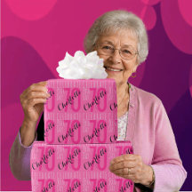 70-årsfirande Modern Rosa Typografi