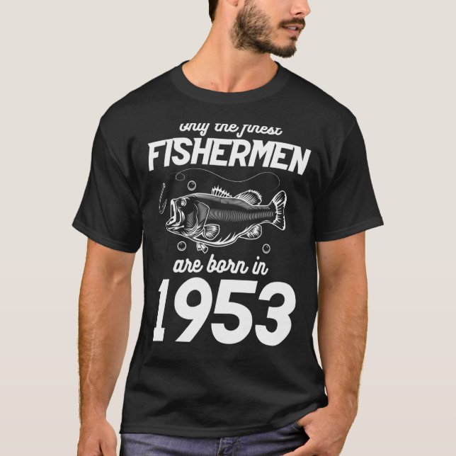 70-årsfiske 70 Åldersfiskare 1953 1 T Shirt (Framsida)