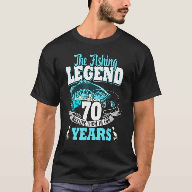 70-årsfiske 70 Åldersfiskare 1953 3 T Shirt (Framsida)
