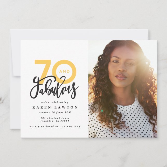 70-årsfoto 70 och fantastisk modern färgstark (Framsida)