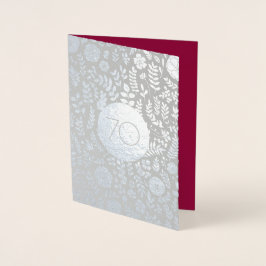 70-årsjubiléet Bröllop Folierat Kort