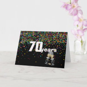 70-årsjubiléet i konfekt kort