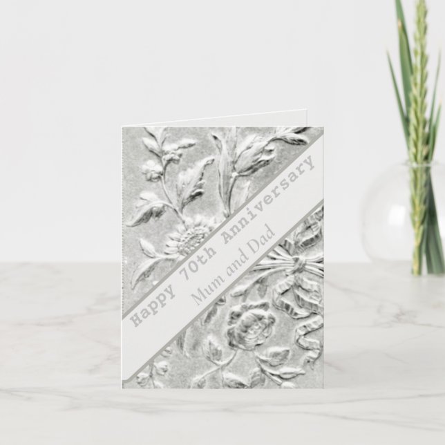 70-årsjubiléet Redigerbart kort (Framsida)