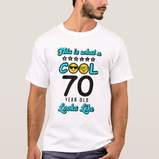 70-årsjubileum för daglig gåva 70 år gammal Coola T Shirt