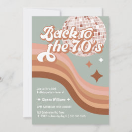 70-årsjubileum Groovy Retro - alla åldrar - Disco  Inbjudningar