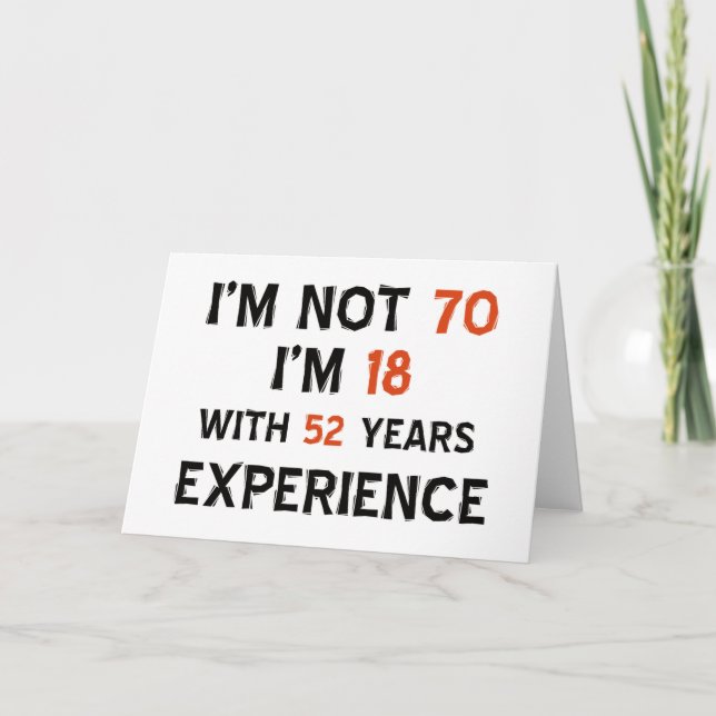 70-årsjubileum kort (Framsida)