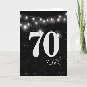 70-årsjubileum med Ljus och stjärnor Kort
