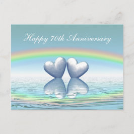 70-årsjubileum Platinum Hearts Vykort