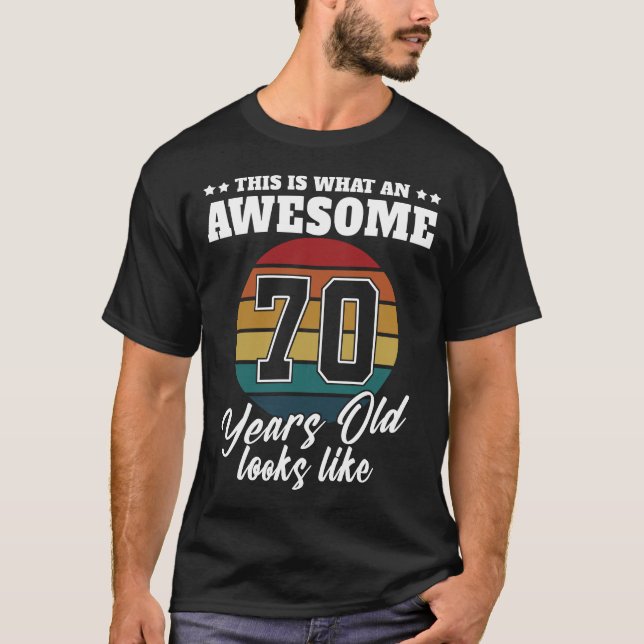 70-årsjubileum ser ut som 70-årsjubileum Manar för T Shirt (Framsida)