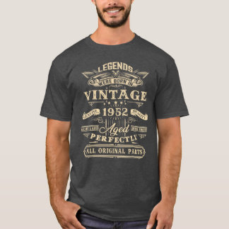 70-årspresent För Legender Födda 1952 70 År re T Shirt