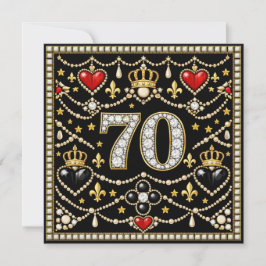 70-årspresent Historisk smyckeinspirerad av Tudore Tack Kort