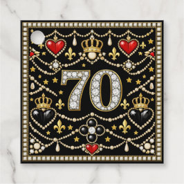 70-årspresent Historisk smyckeinspirerad av Tudort Gåvor Etiketter