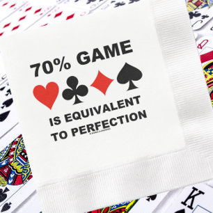 70 % av spelet är likvärdigt med Perfection Bridge Pappersservett