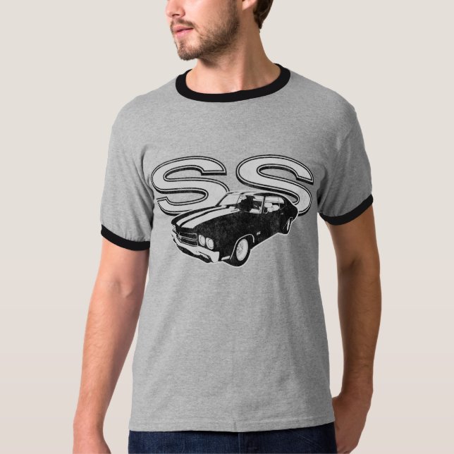70 bedrövade Chevelle SS Tee Shirt (Framsida)