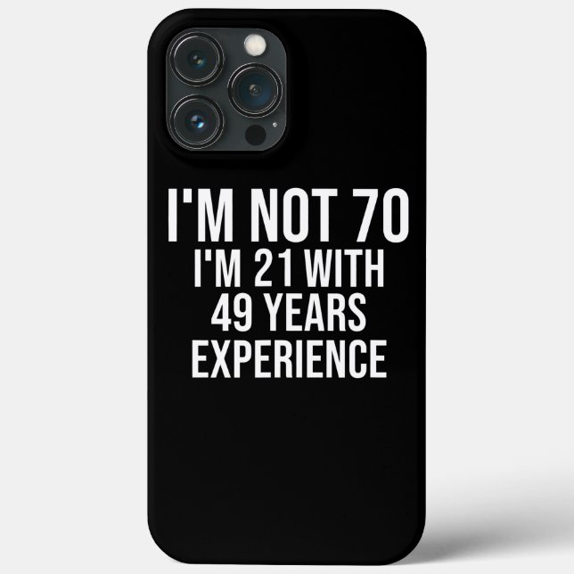 70 Birthday Funny Quote 70 Birthday Say 70 (Baksida)