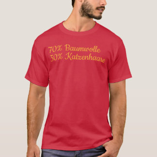 70 bomull 30 katt hår I Rollig Katt Sp f T Shirt