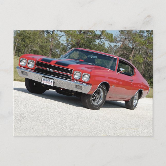 70' Chevy Chevelle SS 454 LS6 Vykort (Framsida)