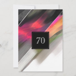 70:e Abstrakten för firande av födelsedagen Inbjudningar