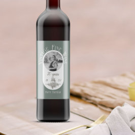 70:e årsåldern Vintage för anpassningsbara faux Vinflaska Etikett